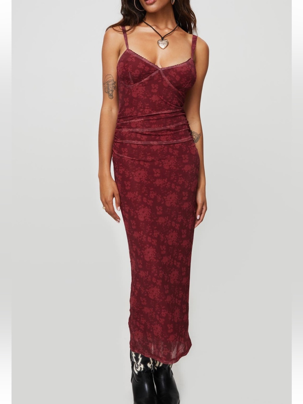 Princess Polly cotter floral corset maxi